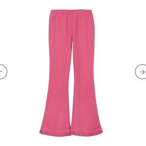 Neon Rebels Pink Flare Pants with small ruffle trim - Girls Size 7